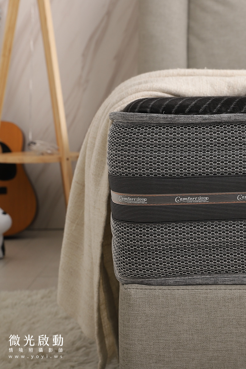 床墊商品攝影｜高支撐獨立筒床墊明亮臥室情境攝影｜泓匯國際 31