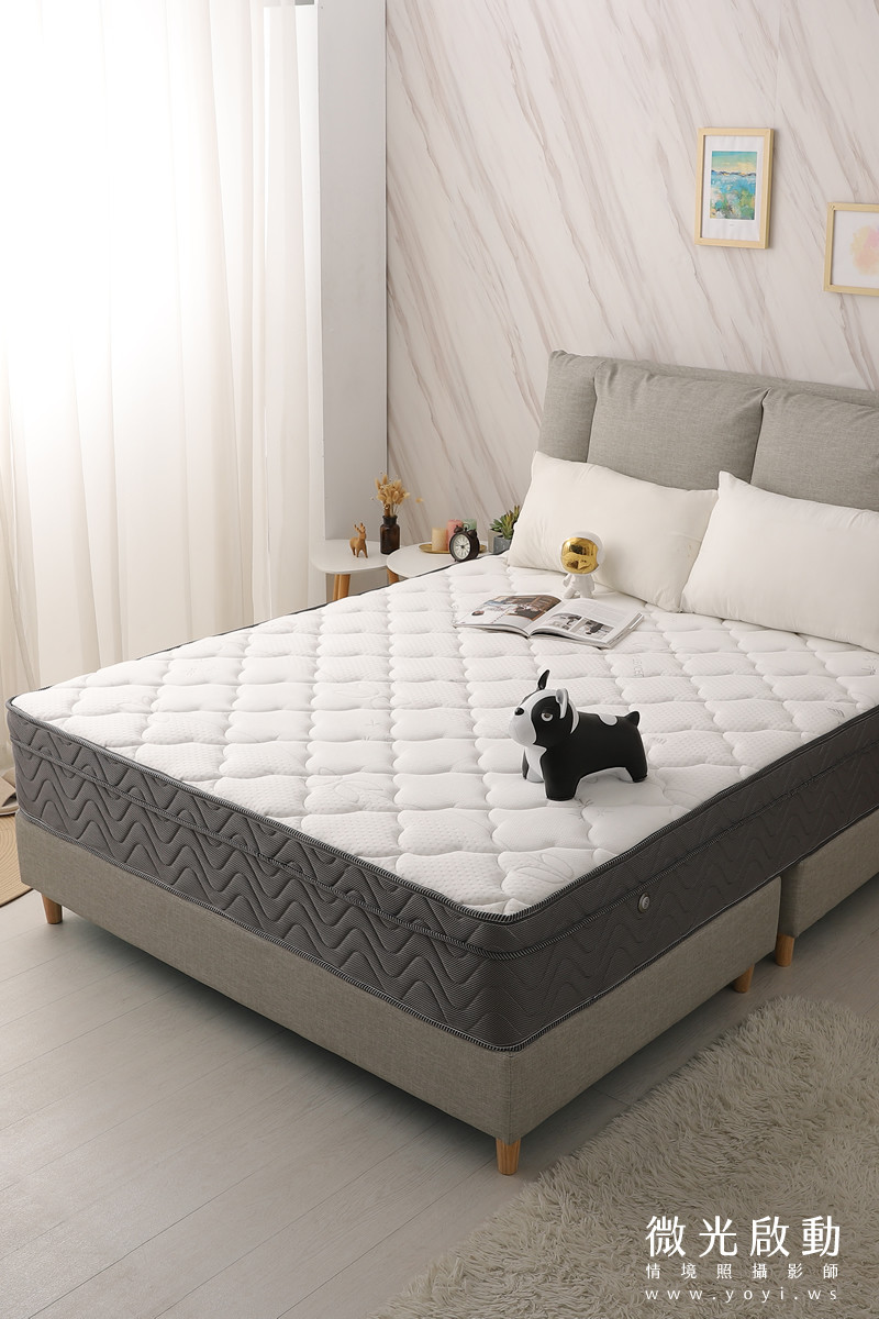 床墊商品攝影｜高支撐獨立筒床墊明亮臥室情境攝影｜泓匯國際 47