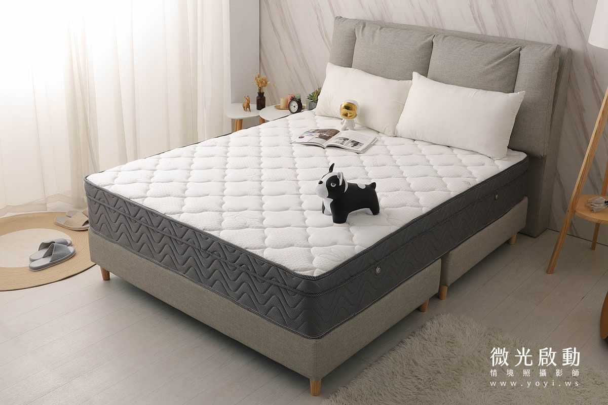 床墊商品攝影｜高支撐獨立筒床墊明亮臥室情境攝影｜泓匯國際 49