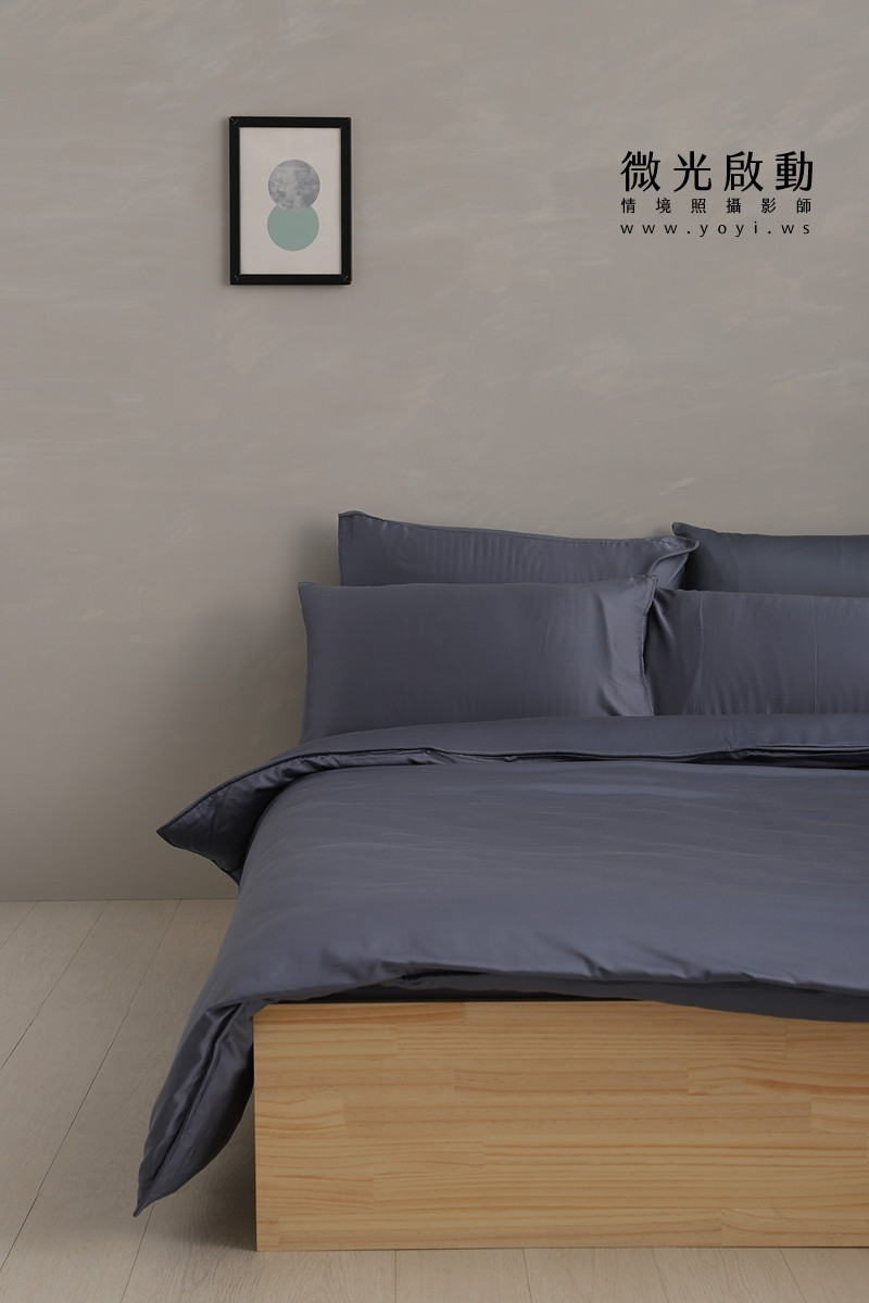 寢具商品攝影｜純白極簡雙人床包明亮臥室情境攝影 3