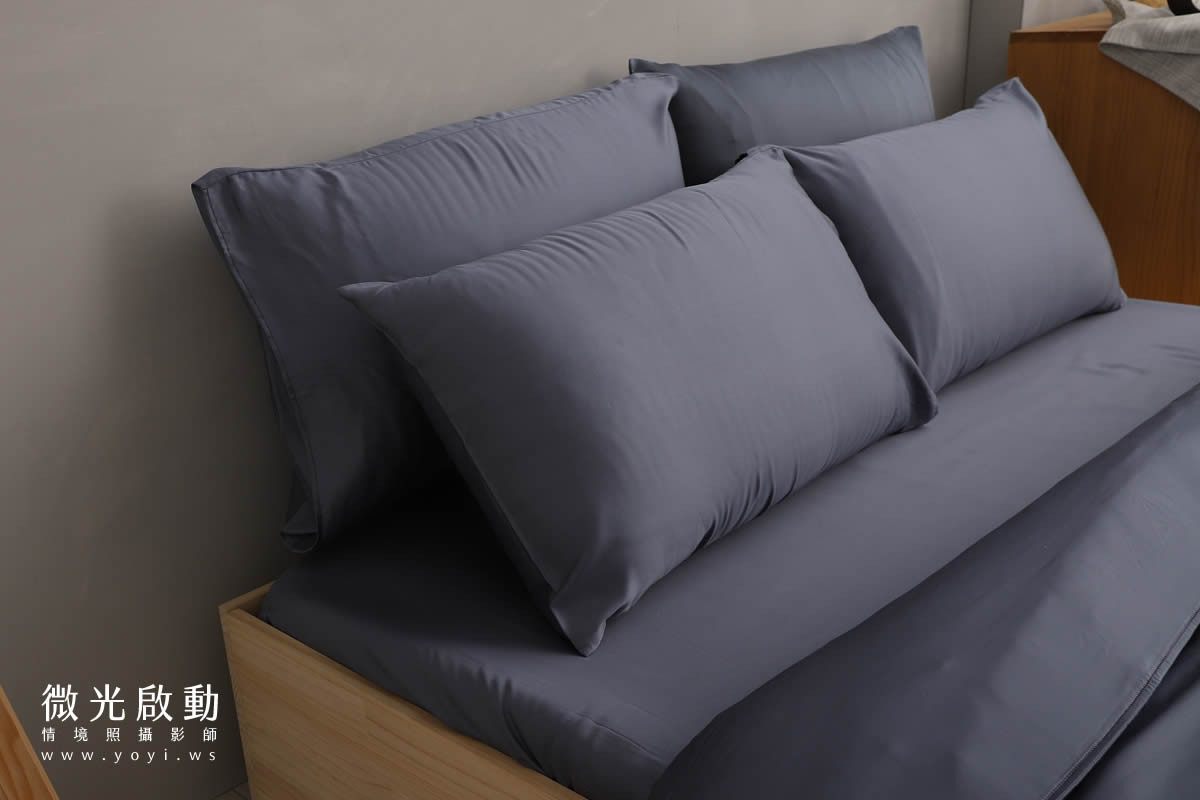 寢具商品攝影｜純白極簡雙人床包明亮臥室情境攝影 13