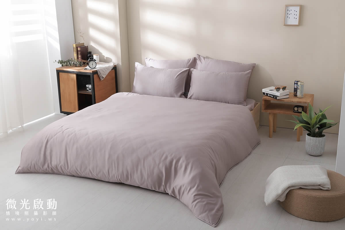 寢具商品攝影｜純白極簡雙人床包明亮臥室情境攝影 31