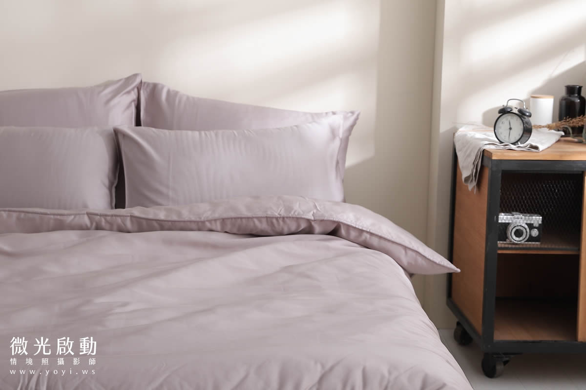 寢具商品攝影｜純白極簡雙人床包明亮臥室情境攝影 33