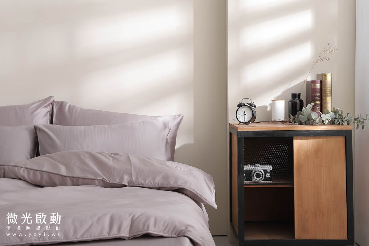 寢具商品攝影｜純白極簡雙人床包明亮臥室情境攝影 35