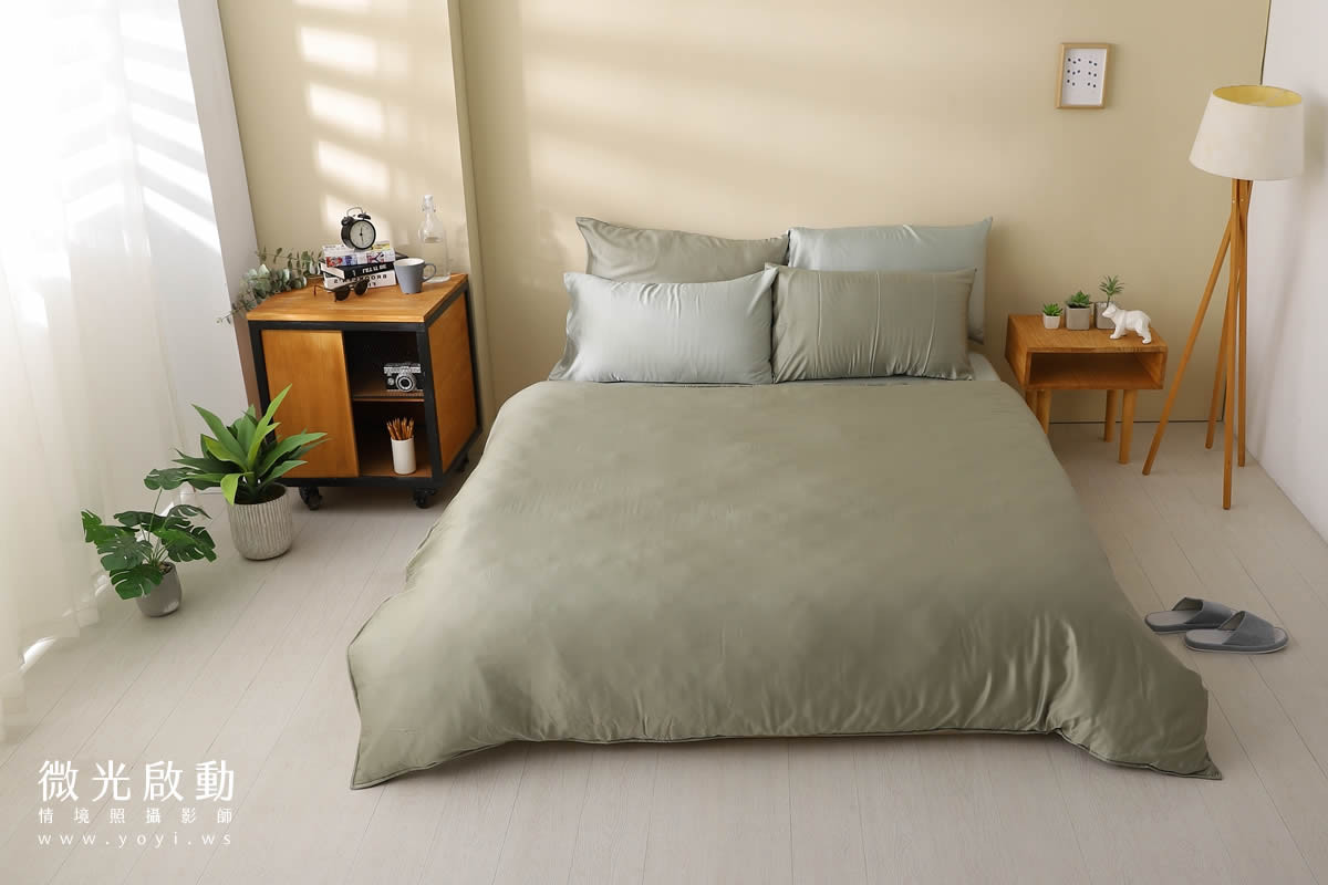 寢具商品攝影｜純白極簡雙人床包明亮臥室情境攝影 41