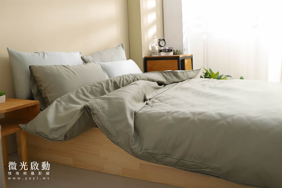 寢具商品攝影｜純白極簡雙人床包明亮臥室情境攝影 51