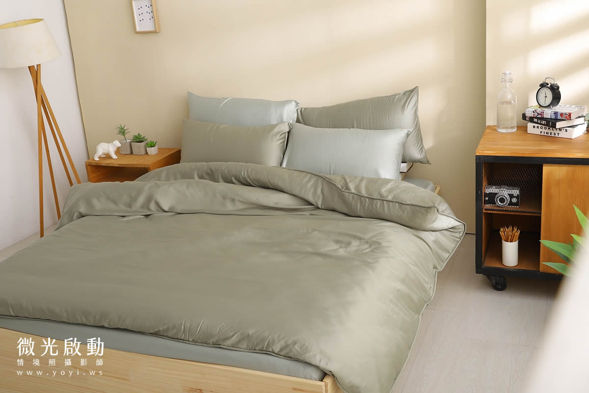 寢具商品攝影｜純白極簡雙人床包明亮臥室情境攝影 53