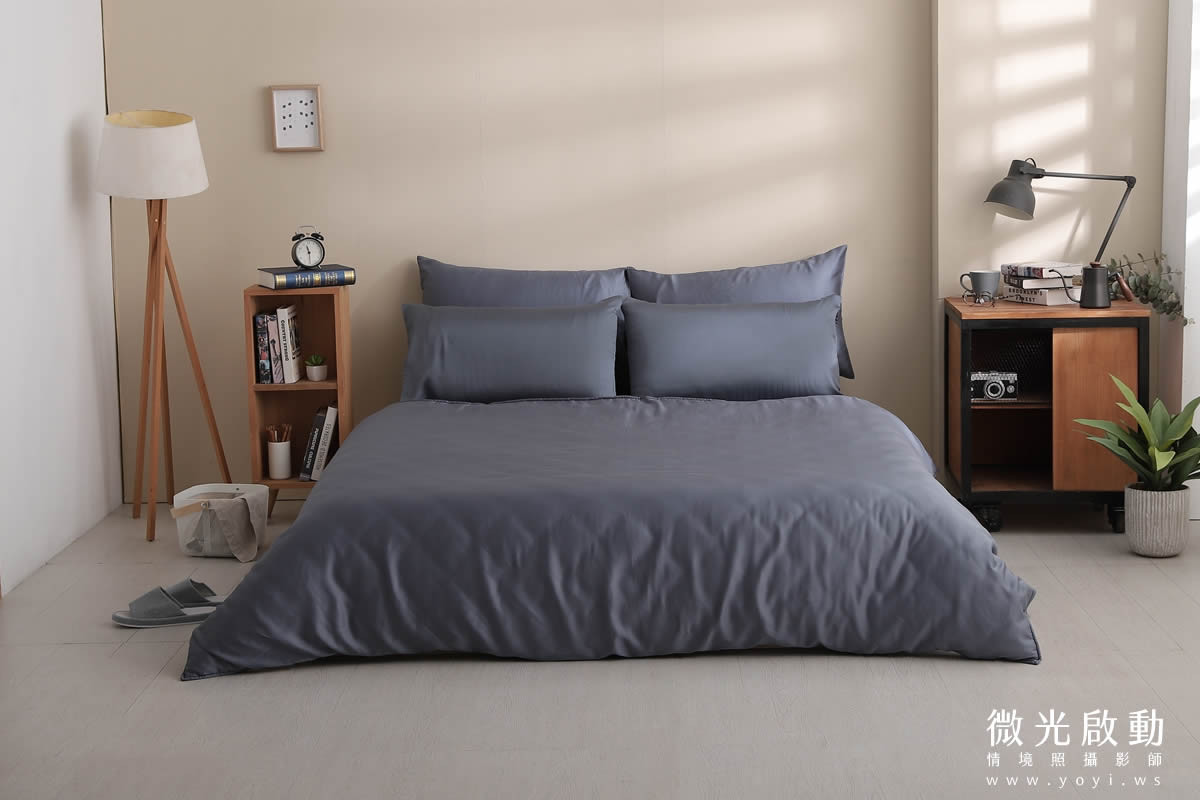 寢具商品攝影｜純白極簡雙人床包明亮臥室情境攝影 65