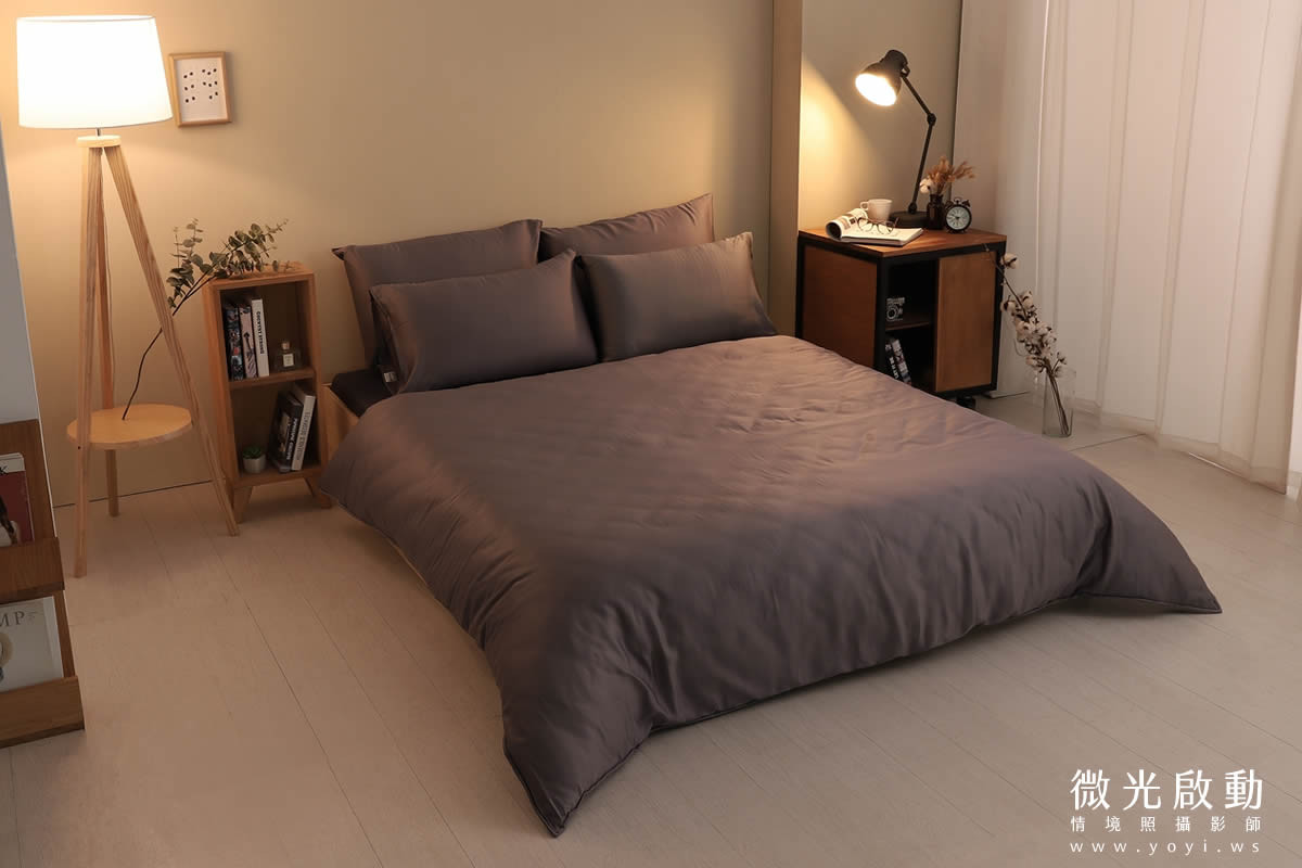 寢具商品攝影｜純白極簡雙人床包明亮臥室情境攝影 69