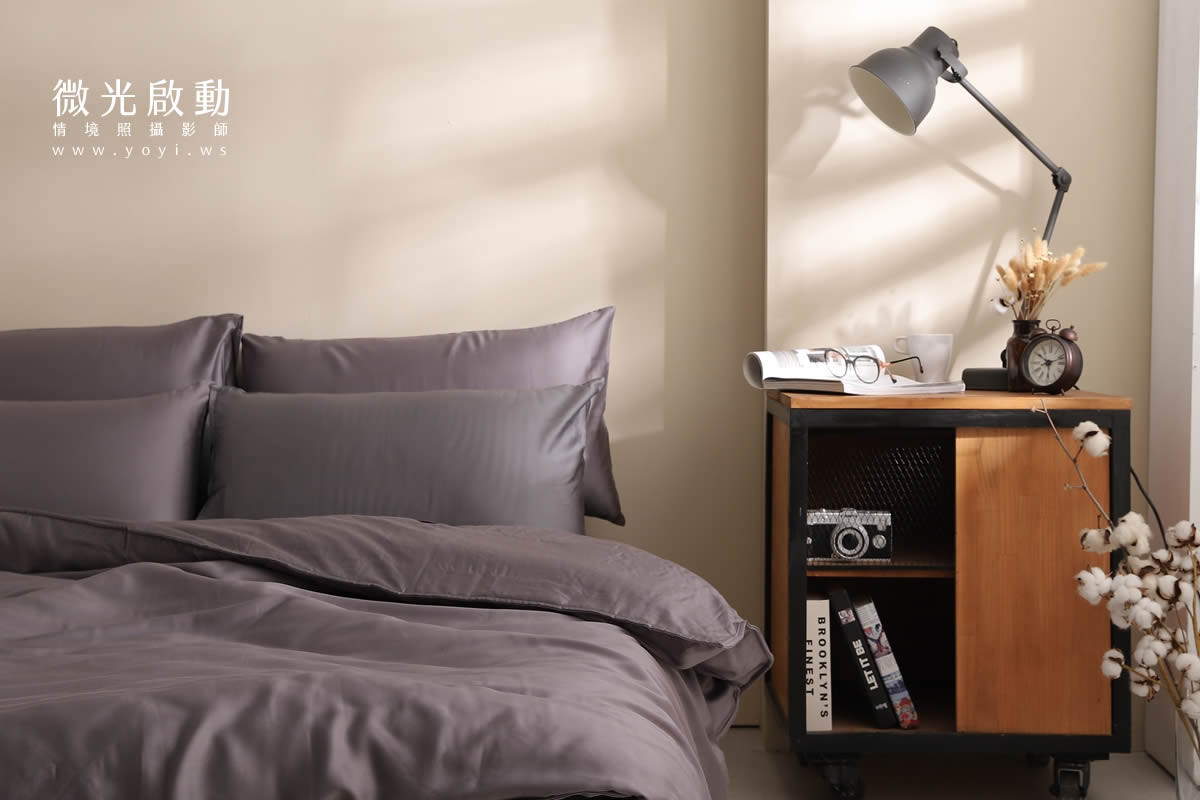 寢具商品攝影｜純白極簡雙人床包明亮臥室情境攝影 83