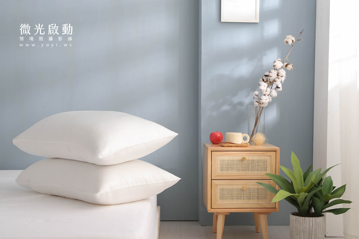 寢具商品攝影｜純白極簡雙人床包明亮臥室情境攝影 99