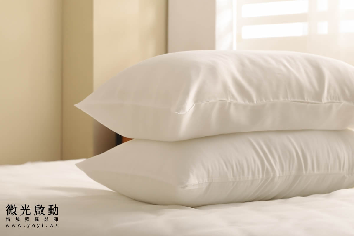 寢具商品攝影｜純白極簡雙人床包明亮臥室情境攝影 141