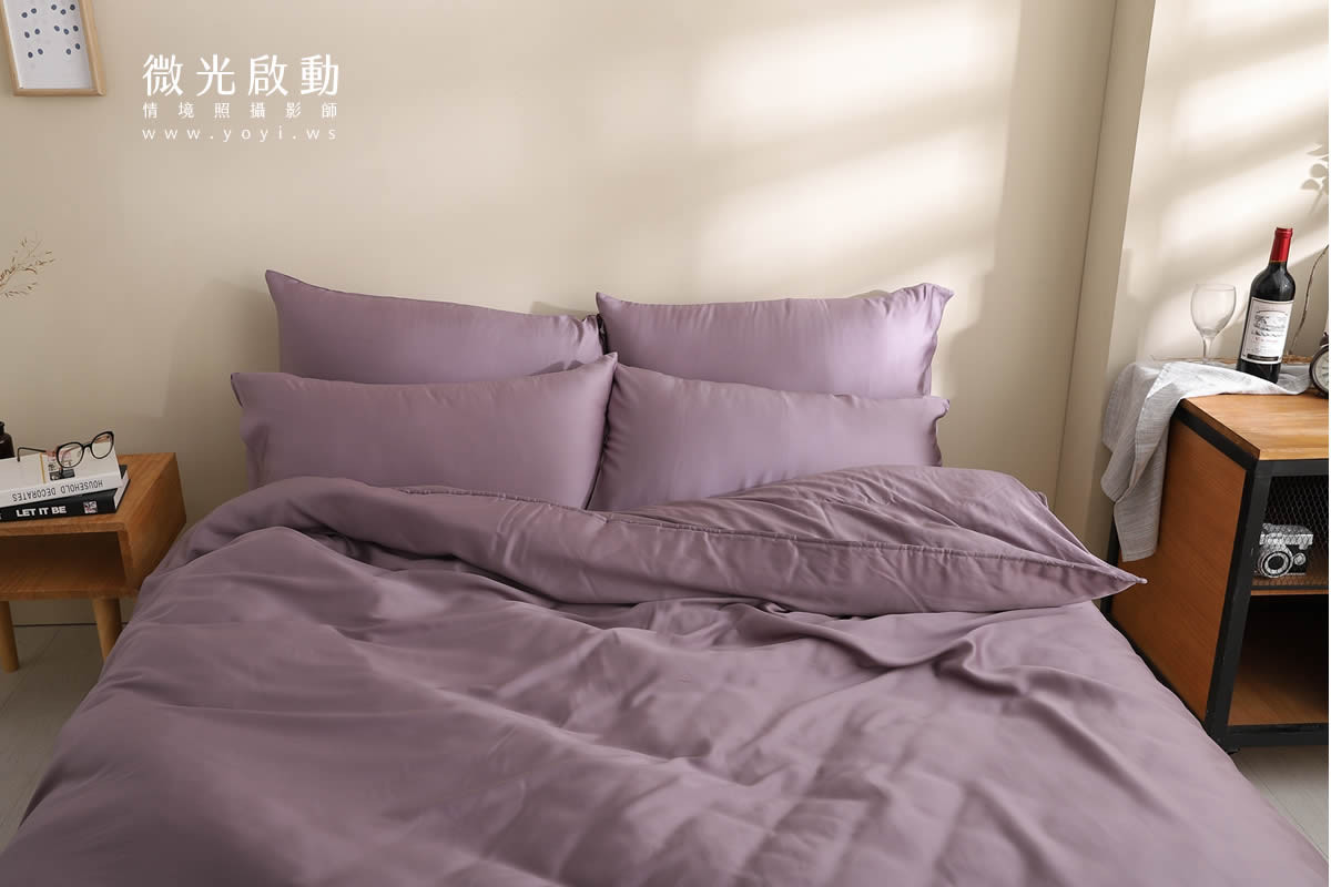 寢具商品攝影｜純白極簡雙人床包明亮臥室情境攝影 181