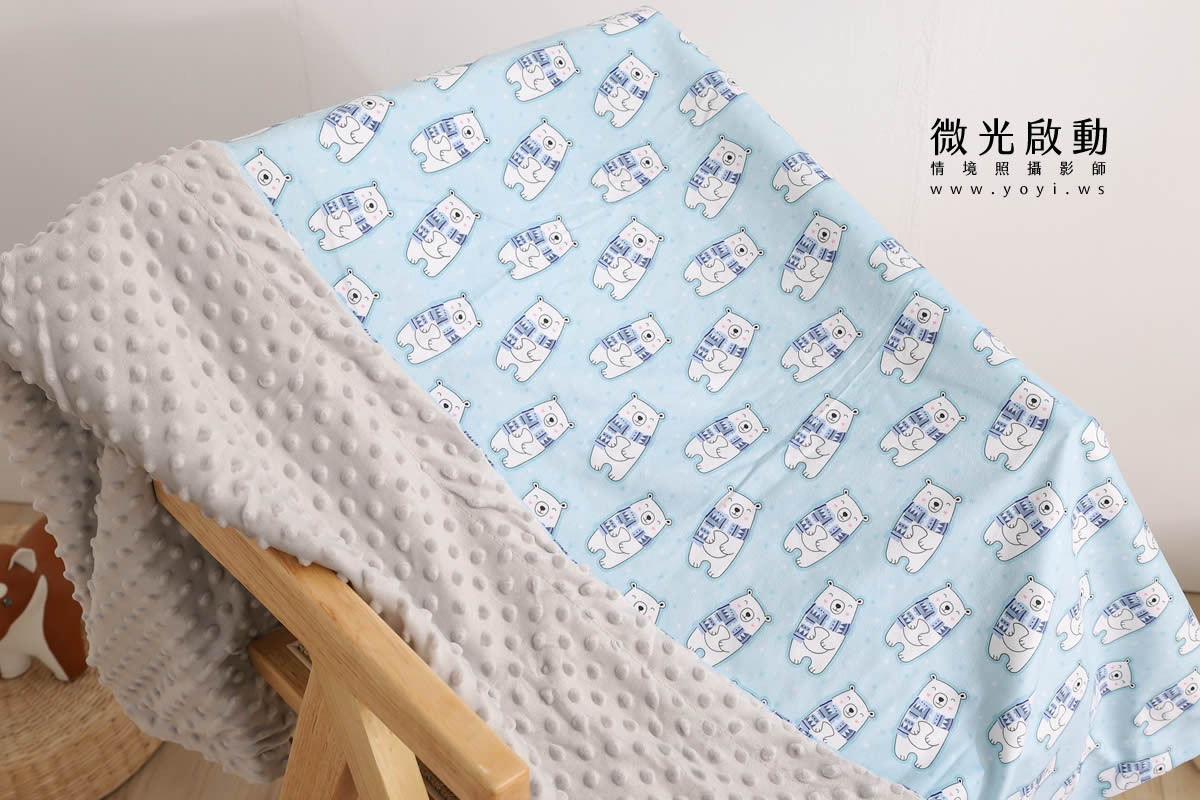 兒童寢具攝影｜粉柔小花圖騰涼被兒童熟睡情境攝影 33