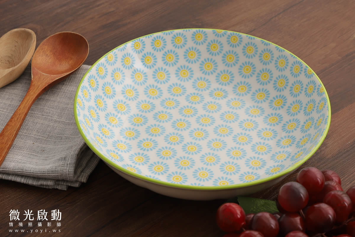 餐具商品攝影｜精緻圖騰餐具碗盤木質調俯拍情境攝影 13