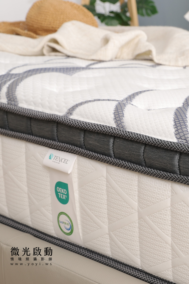 床墊家具攝影｜高支撐機能床墊與質感床架明亮情境攝影｜睡眠王國 39