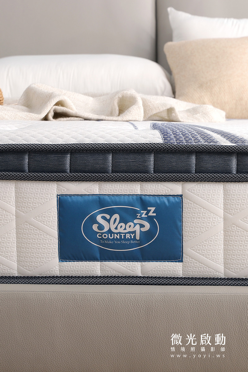 床墊家具攝影｜高支撐機能床墊與質感床架明亮情境攝影｜睡眠王國 43