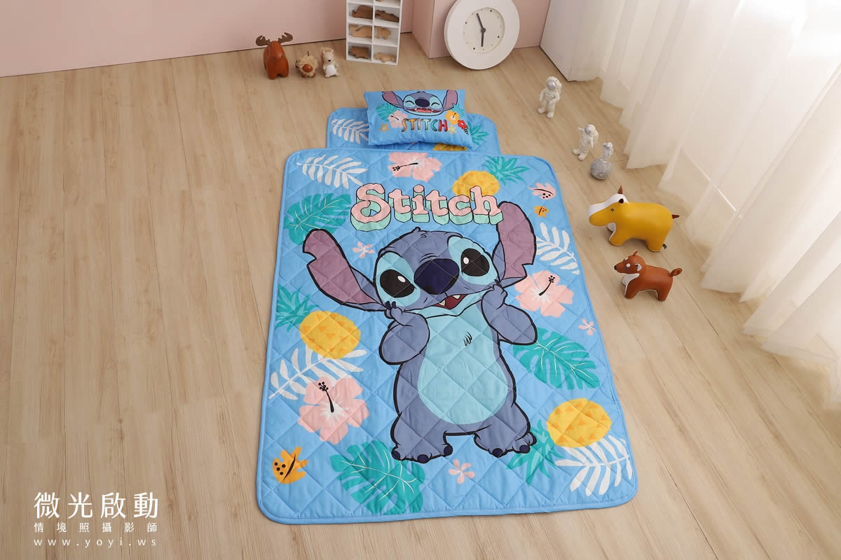 兒童寢具攝影｜童趣卡通圖騰睡袋兒童熟睡情境攝影｜冠益 9