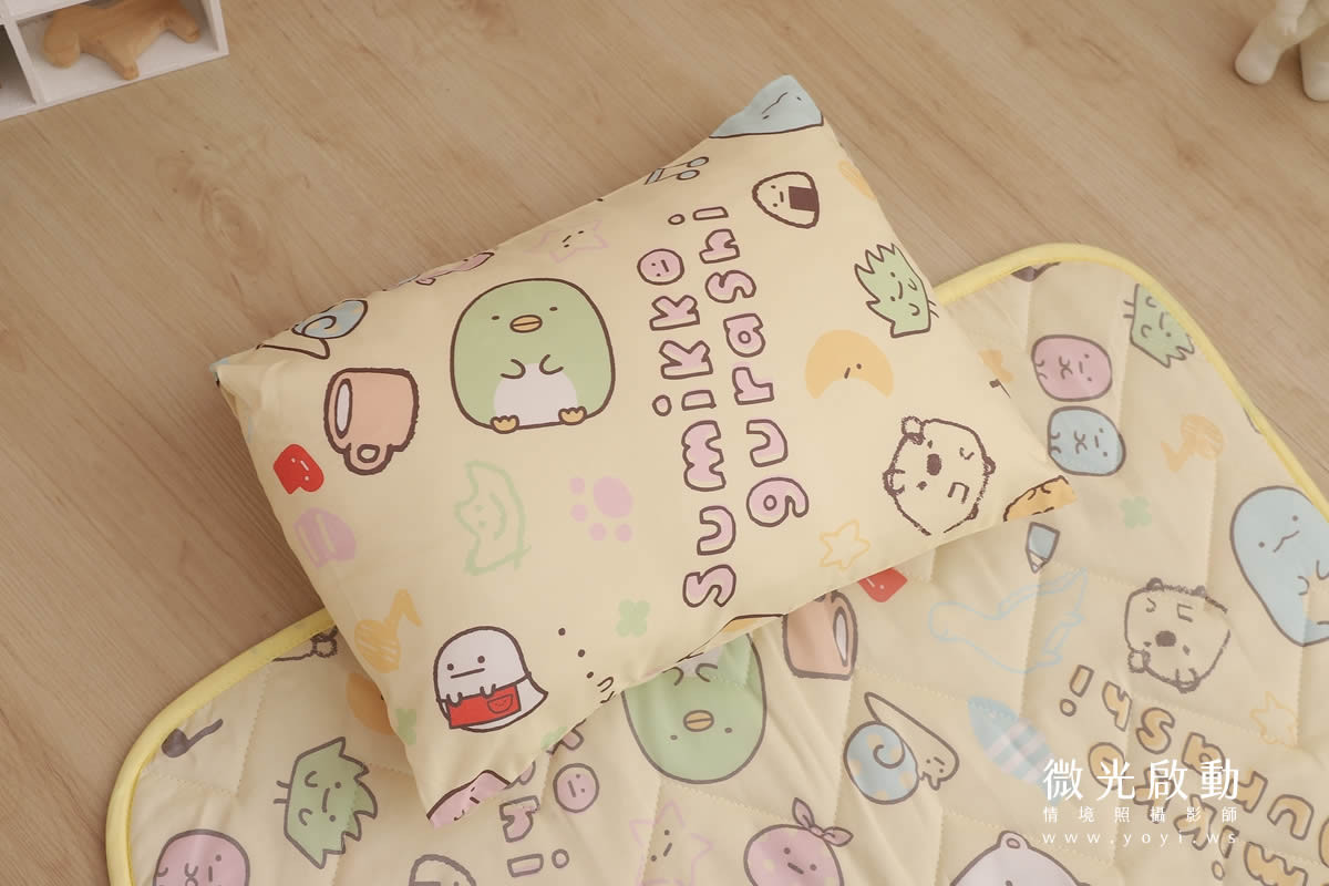 兒童寢具攝影｜童趣卡通圖騰睡袋兒童熟睡情境攝影｜冠益 31