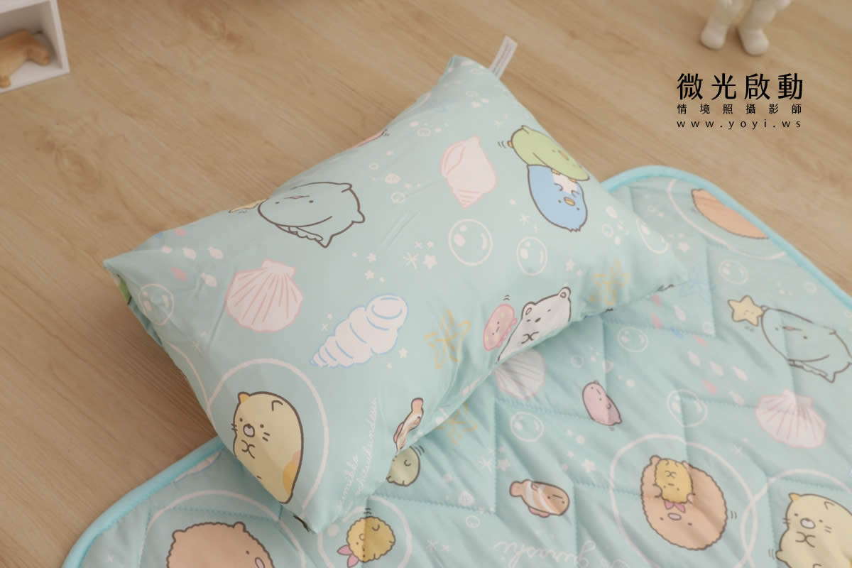 兒童寢具攝影｜童趣卡通圖騰睡袋兒童熟睡情境攝影｜冠益 33
