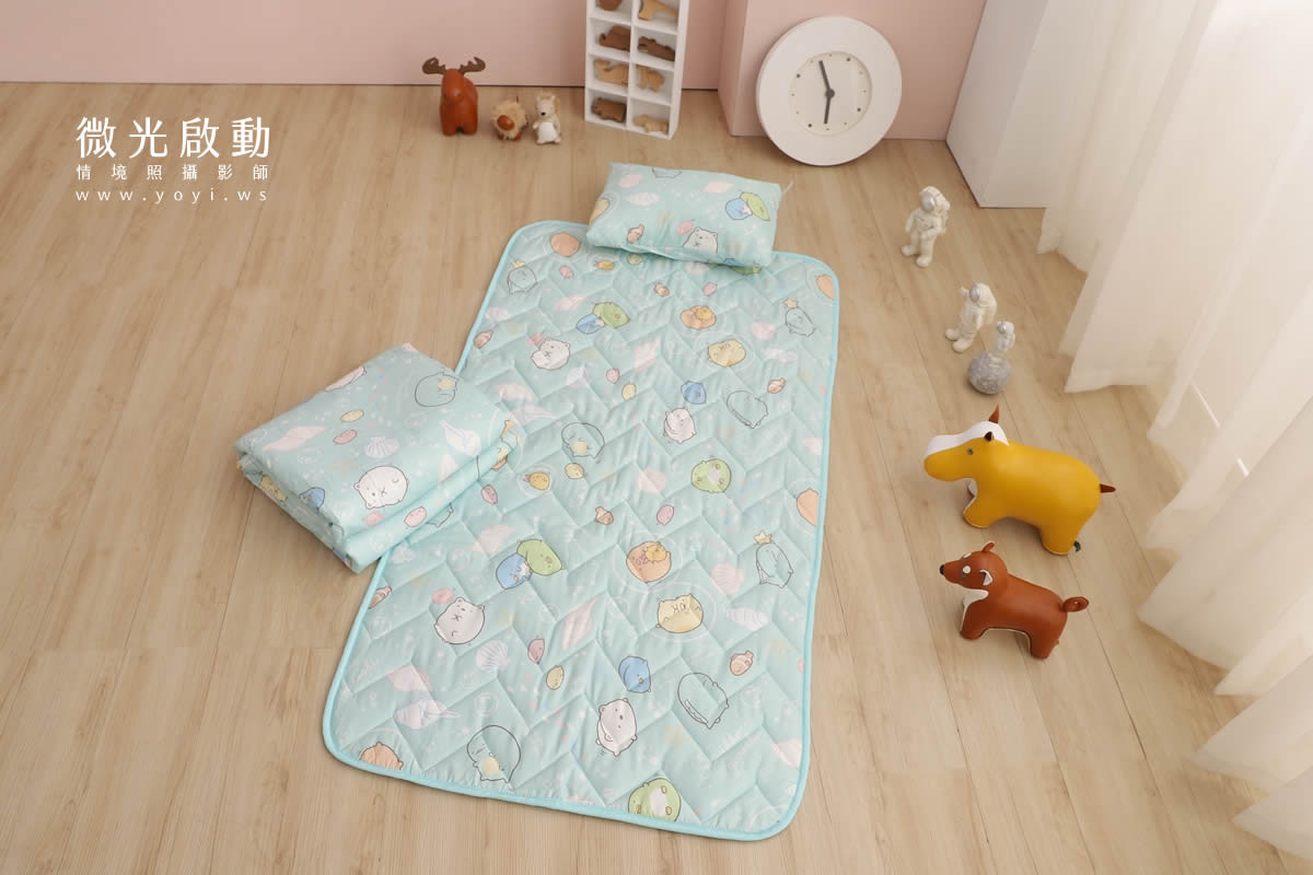 兒童寢具攝影｜童趣卡通圖騰睡袋兒童熟睡情境攝影｜冠益 53