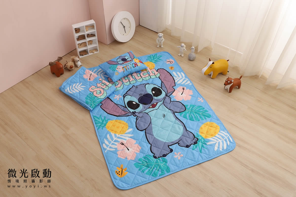 兒童寢具攝影｜童趣卡通圖騰睡袋兒童熟睡情境攝影｜冠益 65