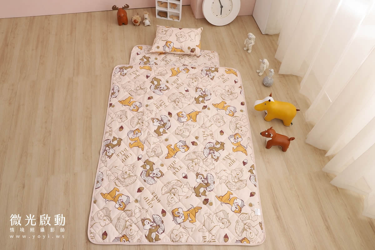兒童寢具攝影｜童趣卡通圖騰睡袋兒童熟睡情境攝影｜冠益 69