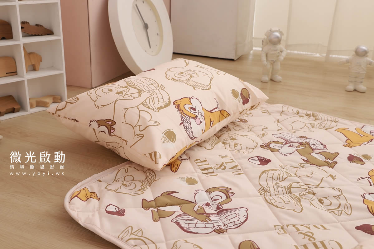 兒童寢具攝影｜童趣卡通圖騰睡袋兒童熟睡情境攝影｜冠益 71