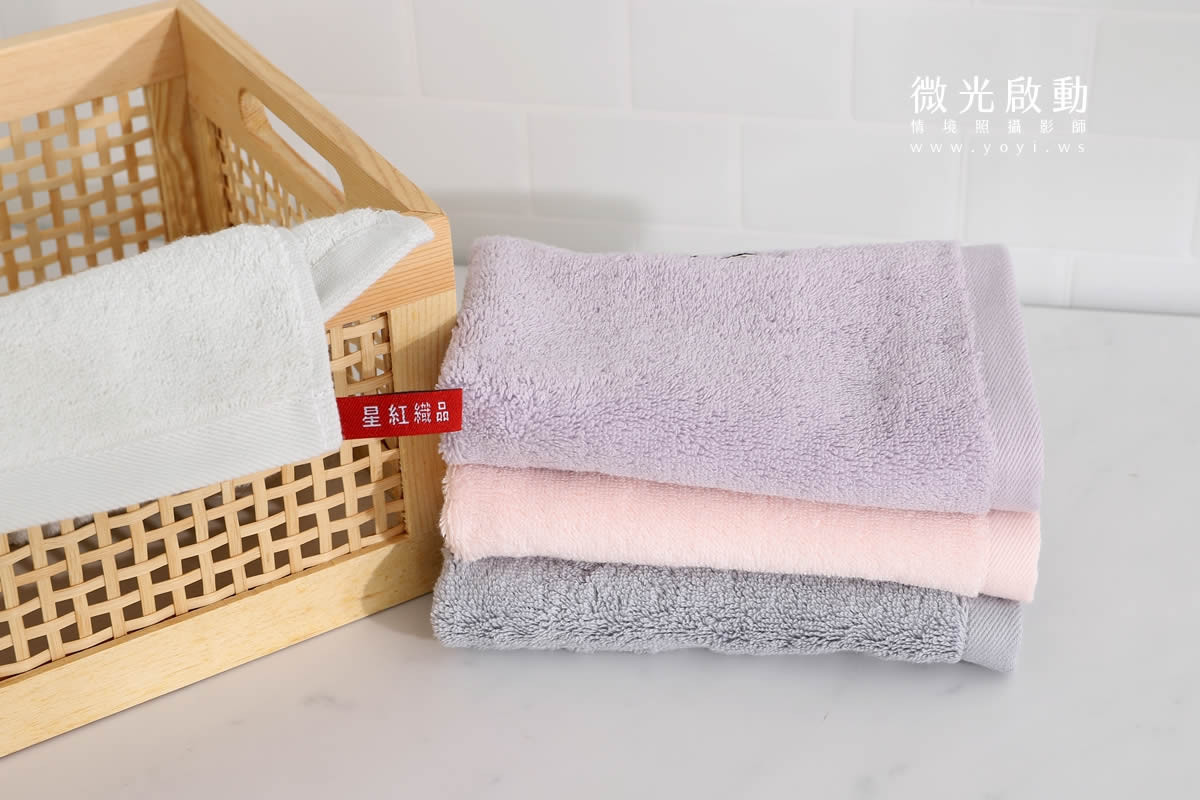 毛巾浴巾攝影｜蓬鬆質感純色浴巾木質調情境攝影｜星紅織品 13