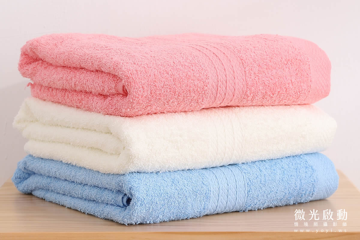 毛巾浴巾攝影｜蓬鬆質感純色浴巾木質調情境攝影｜星紅織品 35