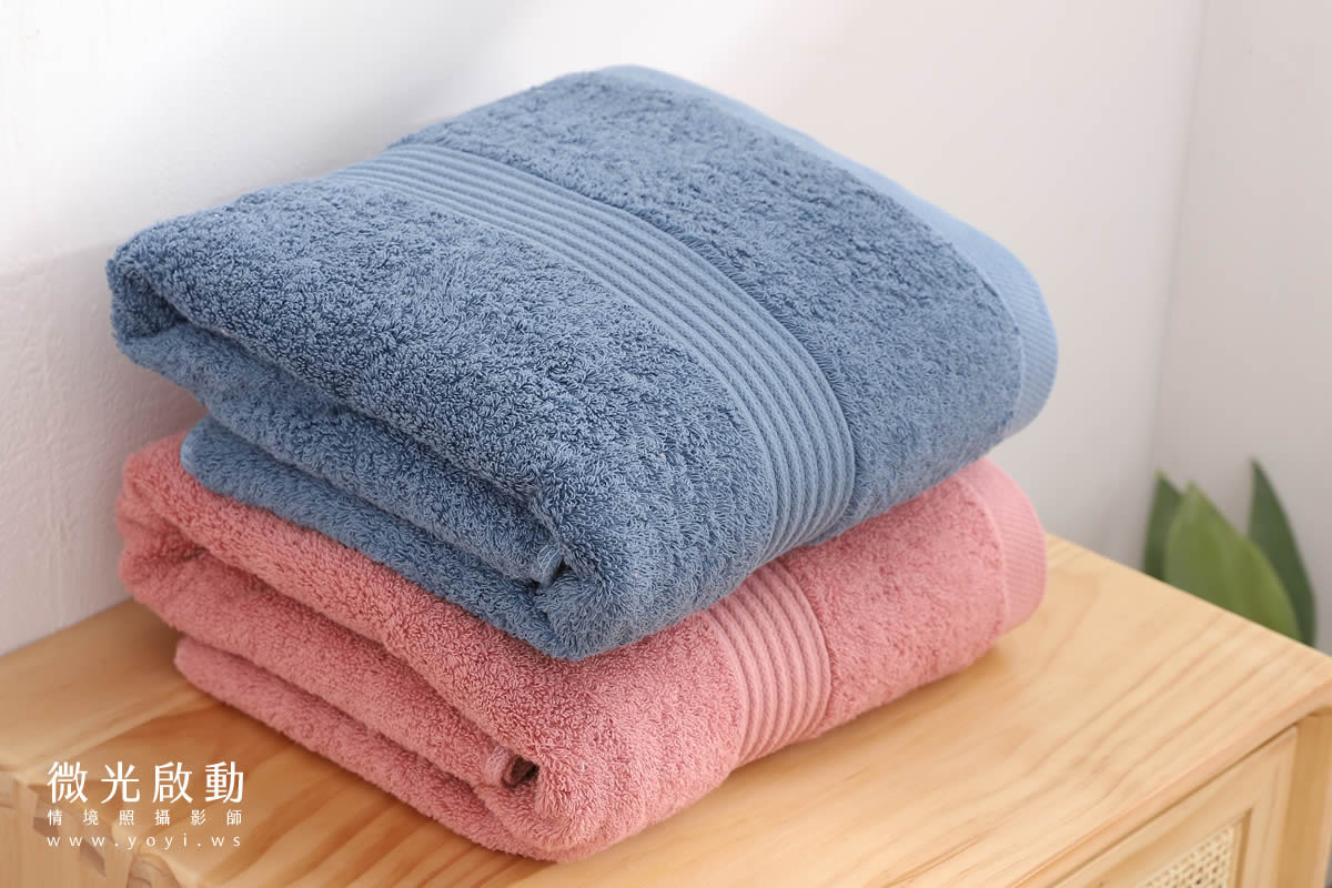 毛巾浴巾攝影｜蓬鬆質感純色浴巾木質調情境攝影｜星紅織品 37