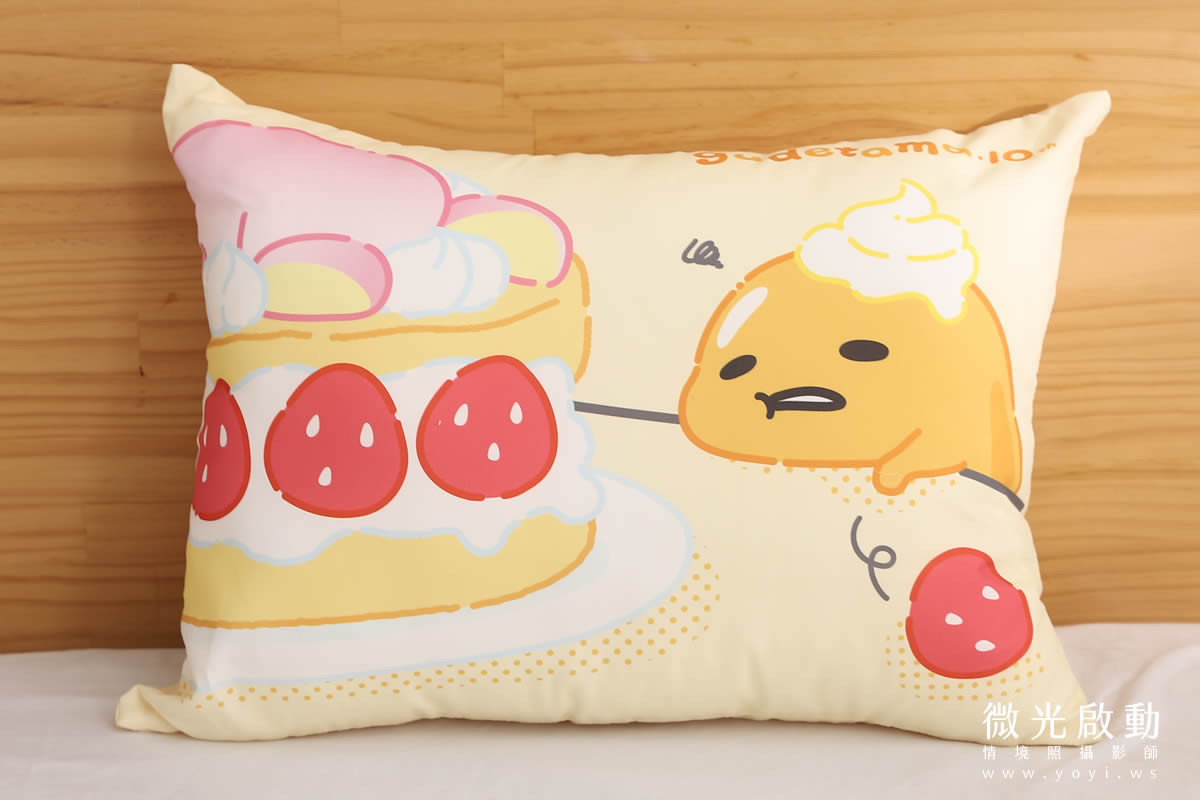 卡通聯名寢具攝影｜蛋黃哥慵懶風格雙人床包情境攝影 3