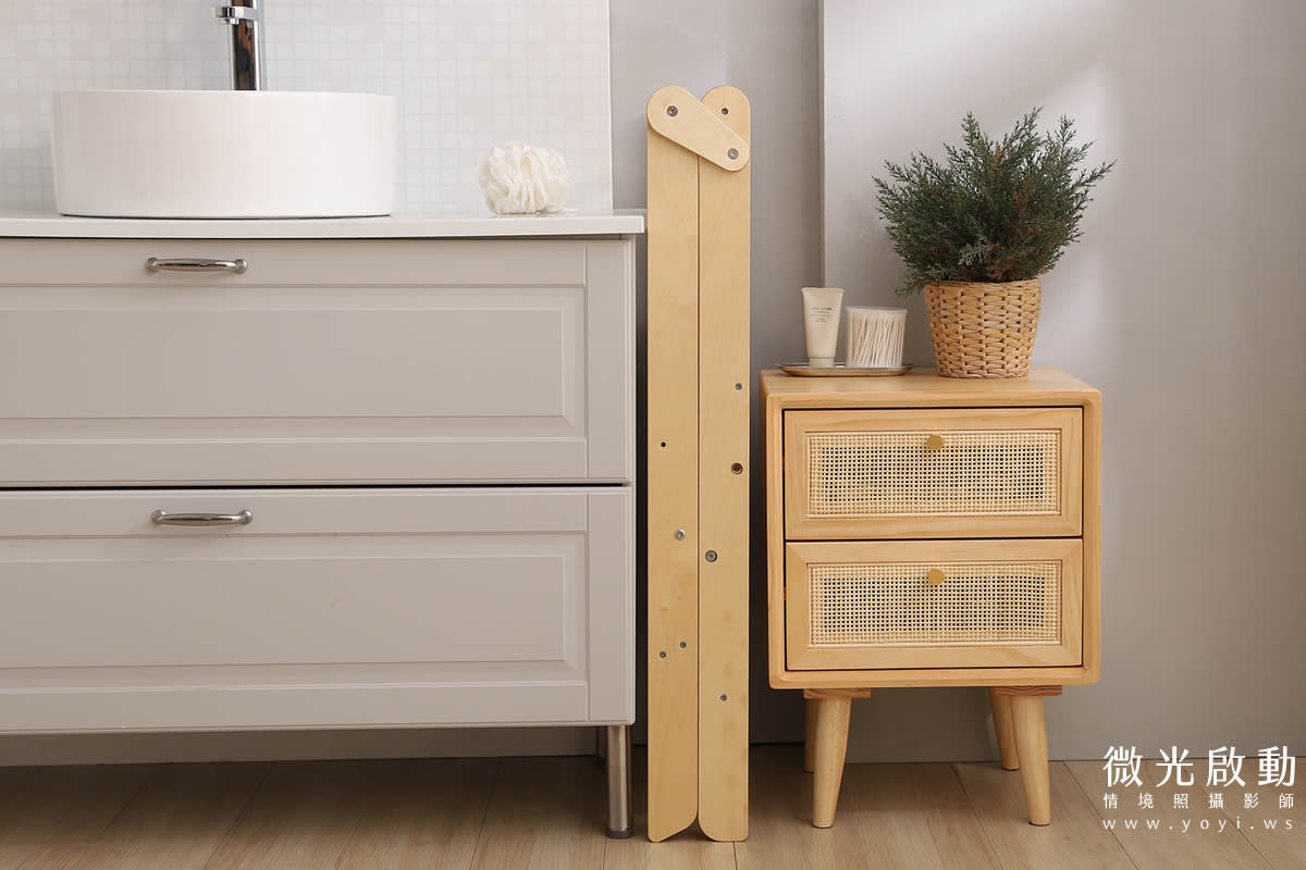 兒童家具攝影｜木質兒童學習塔盥洗情境攝影 21