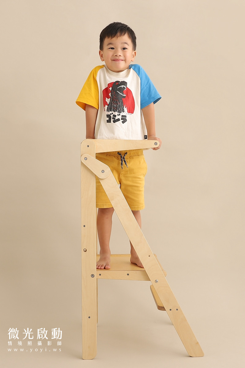 兒童家具攝影｜木質兒童學習塔盥洗情境攝影 29