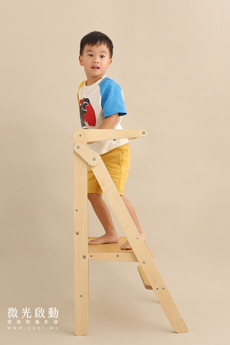 兒童家具攝影｜木質兒童學習塔盥洗情境攝影 41