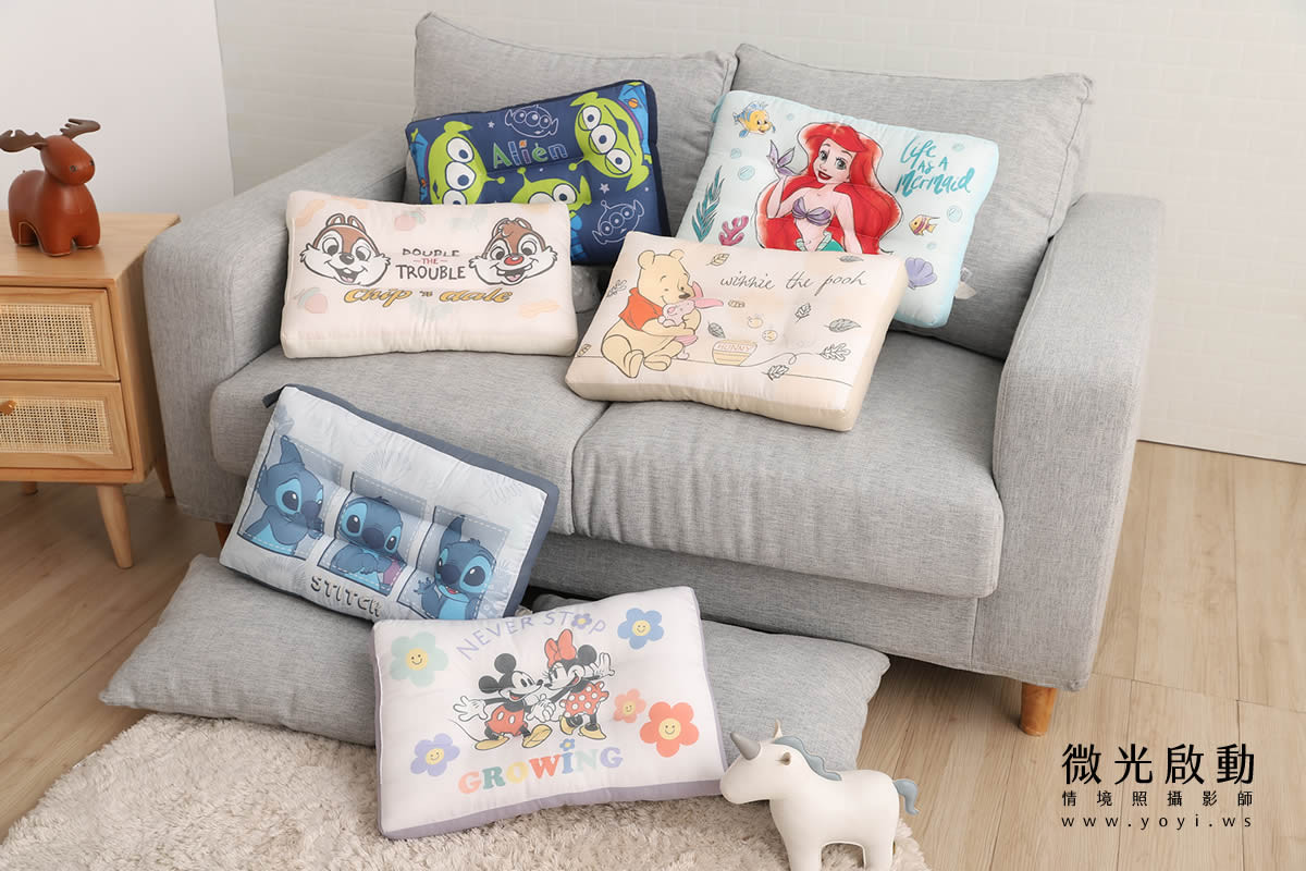 抱枕商品攝影｜童趣插畫風格抱枕溫馨情境攝影｜銘祥 1