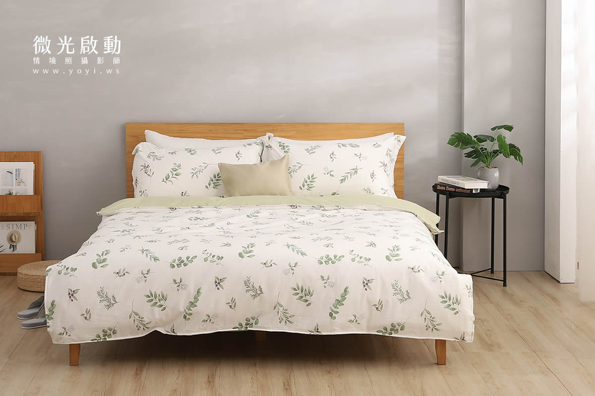 寢具商品攝影｜童趣北極熊圖騰雙人床包情境攝影 15