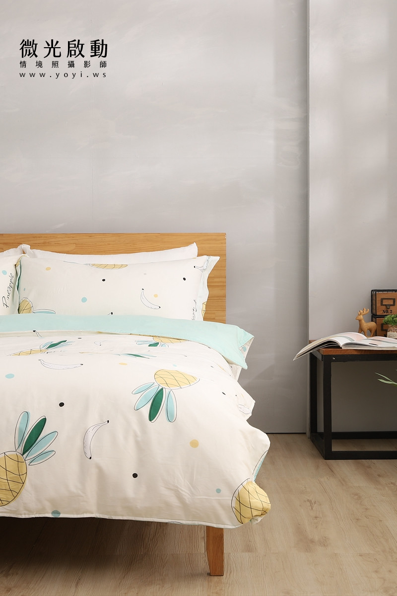 寢具商品攝影｜童趣北極熊圖騰雙人床包情境攝影 23
