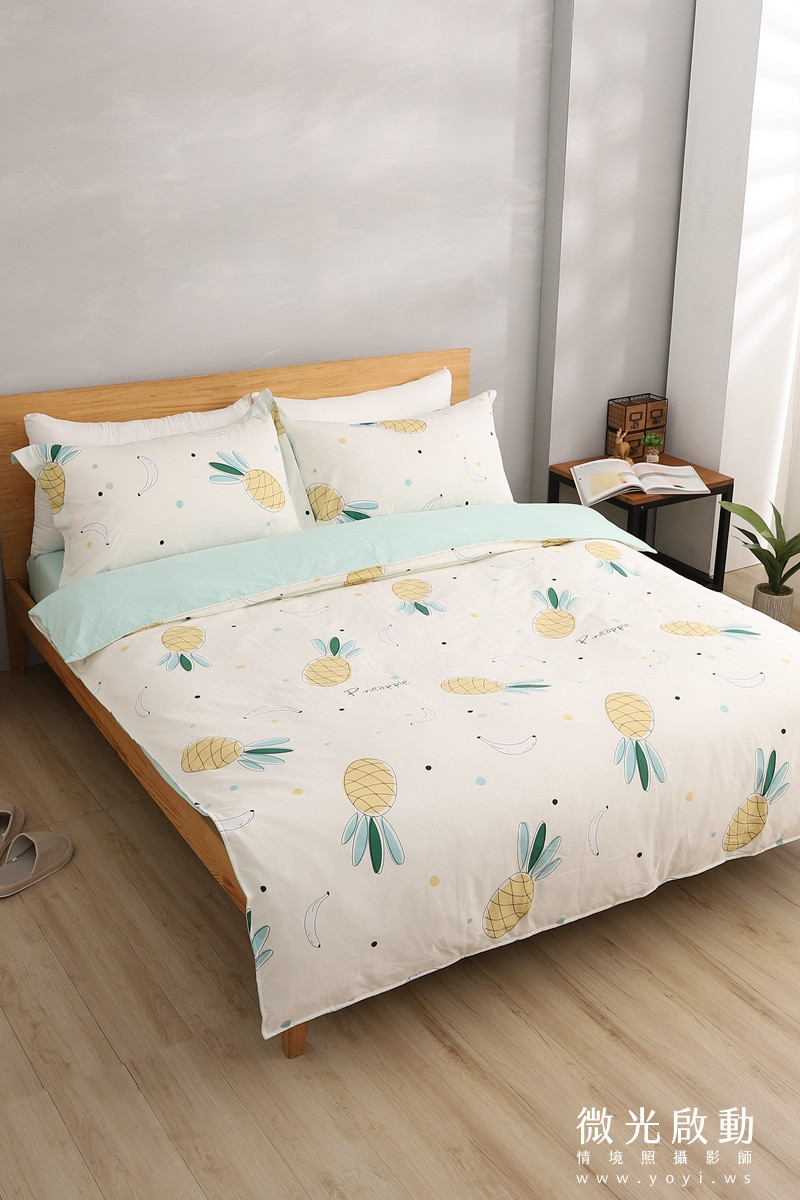 寢具商品攝影｜童趣北極熊圖騰雙人床包情境攝影 31