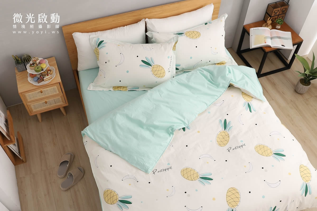 寢具商品攝影｜童趣北極熊圖騰雙人床包情境攝影 93