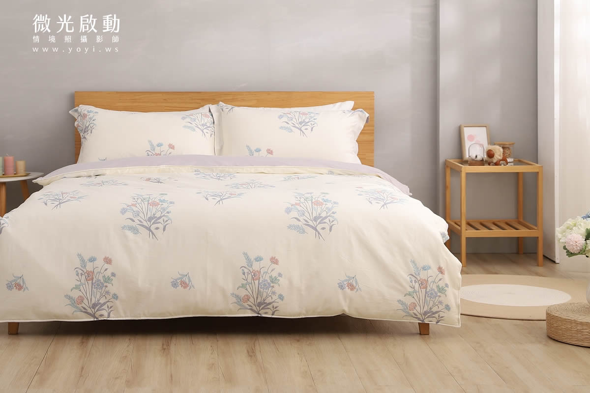 寢具商品攝影｜童趣北極熊圖騰雙人床包情境攝影 111