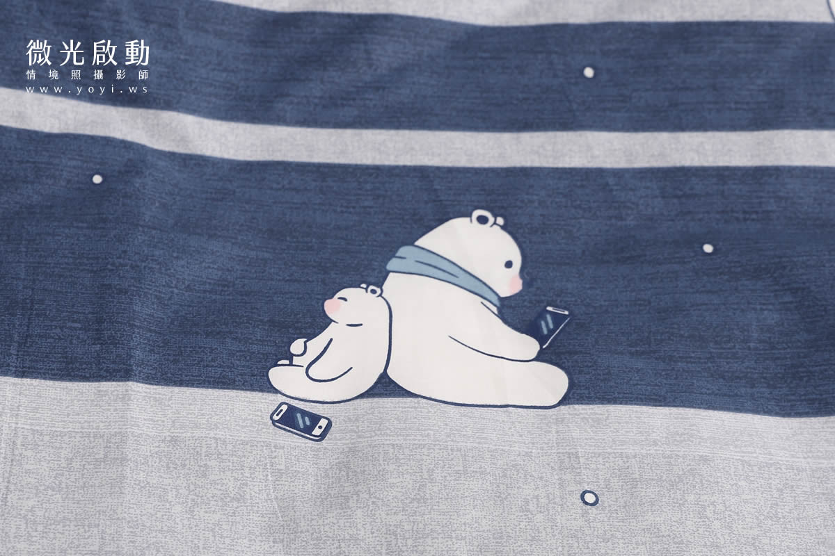 寢具商品攝影｜童趣北極熊圖騰雙人床包情境攝影 113
