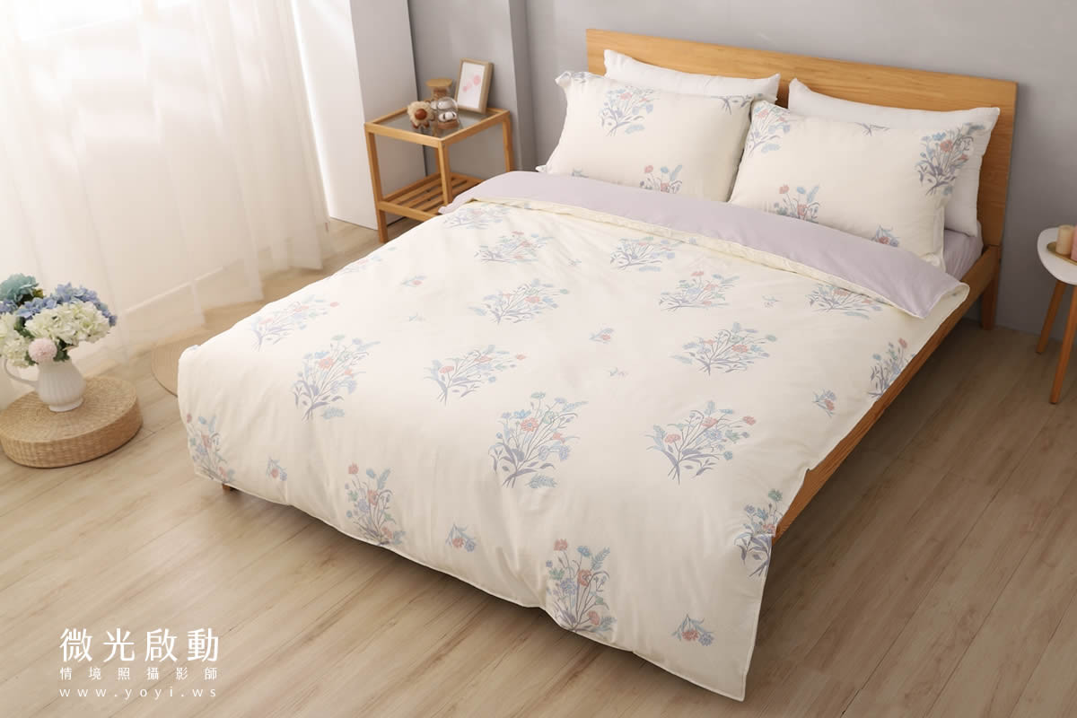 寢具商品攝影｜童趣北極熊圖騰雙人床包情境攝影 123