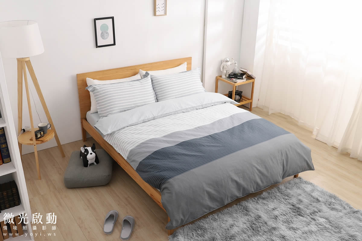 寢具商品攝影｜童趣北極熊圖騰雙人床包情境攝影 145