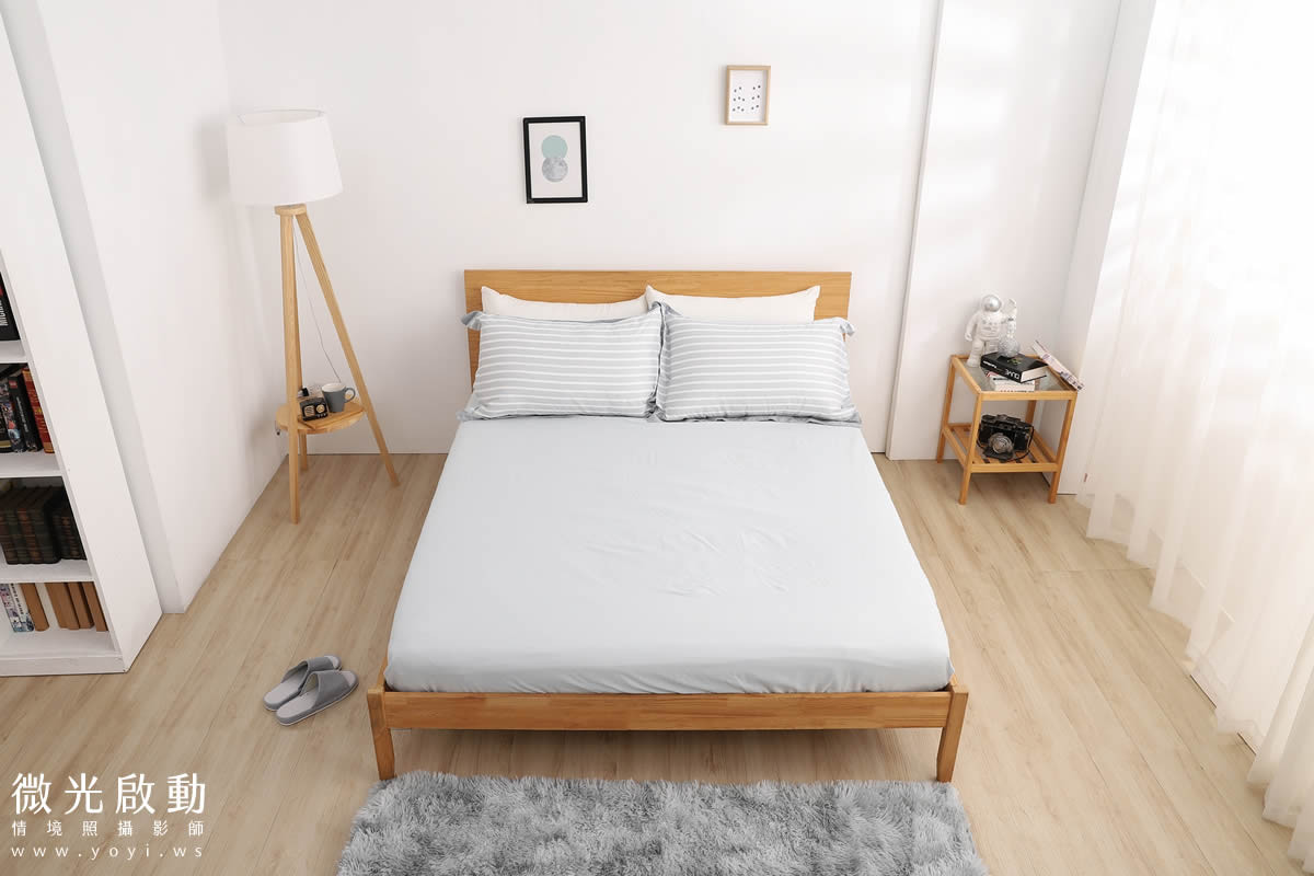 寢具商品攝影｜童趣北極熊圖騰雙人床包情境攝影 155