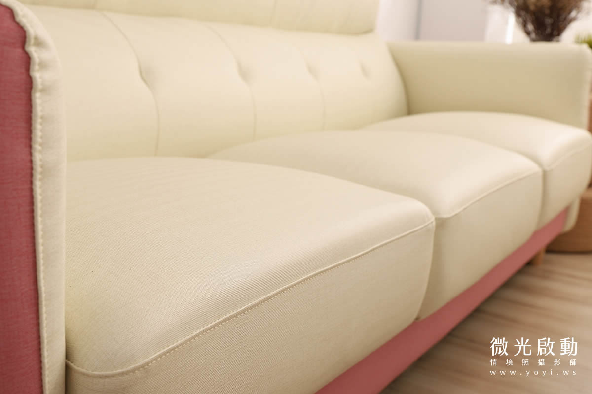 沙發商品攝影｜灰色質感布沙發溫馨客廳情境攝影 103