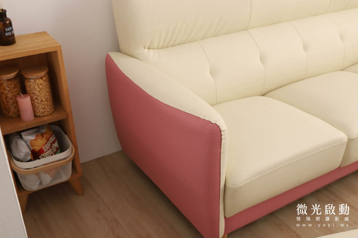 沙發商品攝影｜灰色質感布沙發溫馨客廳情境攝影 105