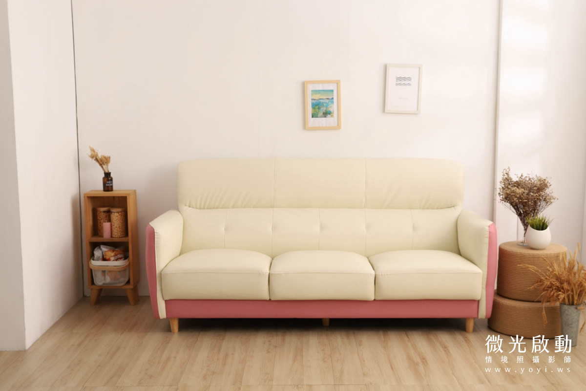 沙發商品攝影｜灰色質感布沙發溫馨客廳情境攝影 129