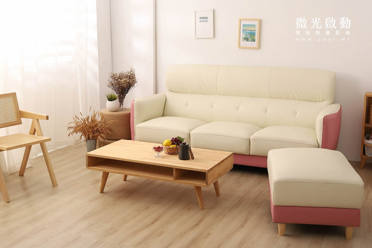 沙發商品攝影｜灰色質感布沙發溫馨客廳情境攝影 173