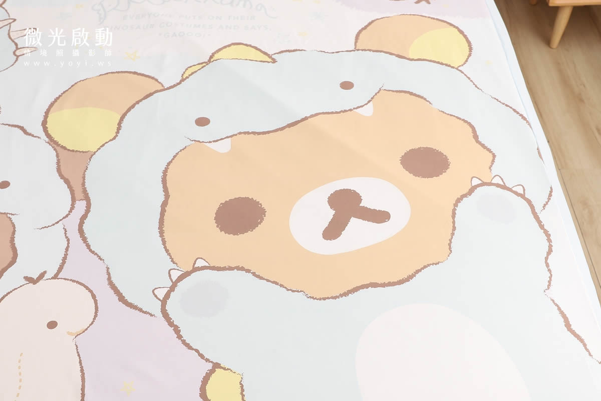 卡通聯名寢具攝影｜角落生物童趣雙人床包情境攝影 19